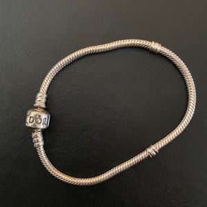 Sterling Silver Pandora Charm Bracelet